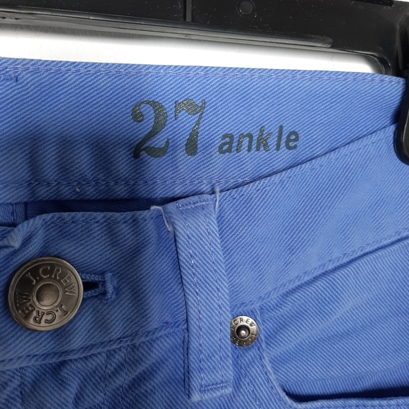 J Crew Toothpick Ankle Blue Jeans size 27 - Picture 4 of 6